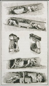 Labourers in Coal Mines prior to 1843 by English School